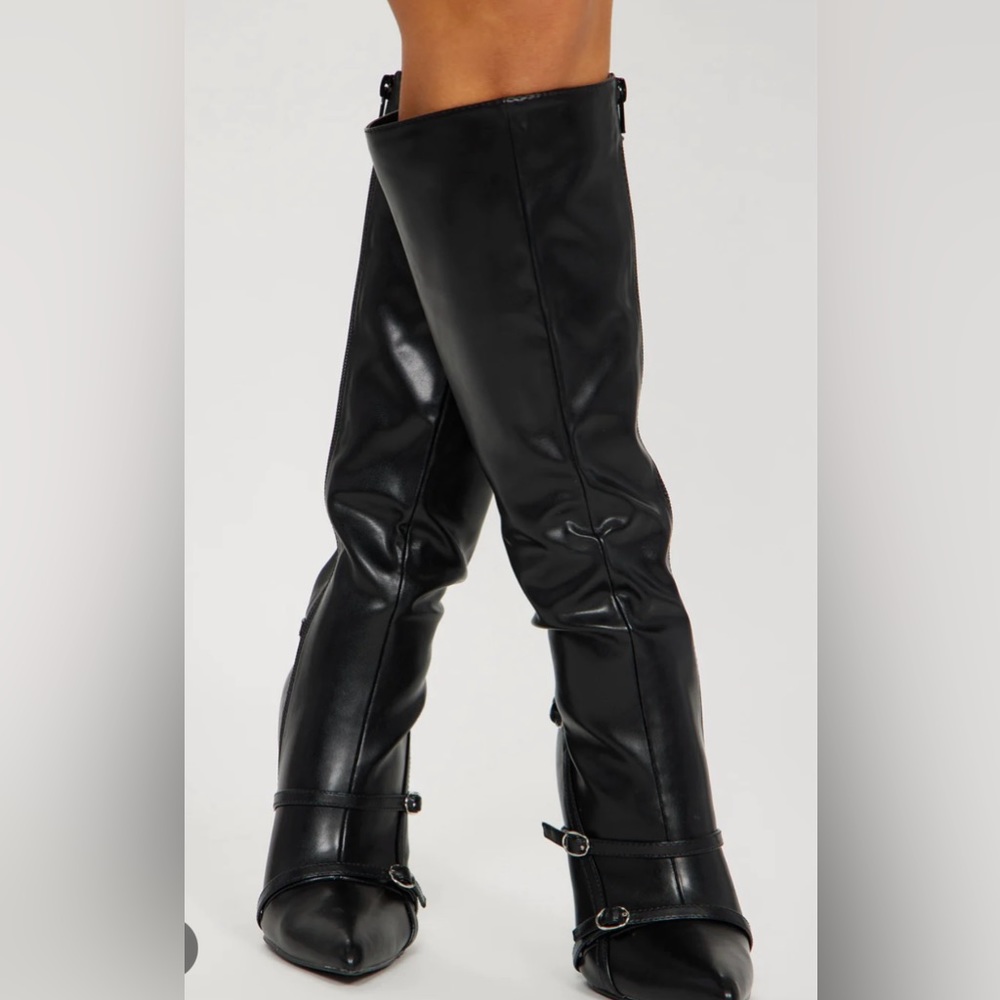 fashion nova your distraction knee high boots
